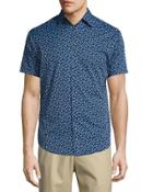 Frenchman Performance Floral-print Short-sleeve Sport