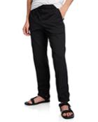 Men's Solid-weave Track Pants