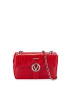 Antoinette Croc-embossed Leather