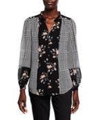 Button Up With Ruffle Collar