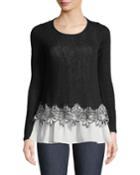 Lace-hem Twofer