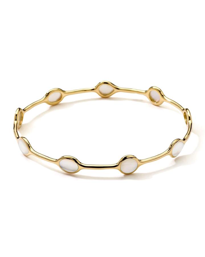 18k Gold Rock Candy&reg; Gelato Mother-of-pearl Bangle