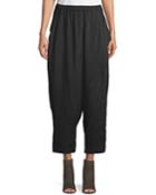 Silky Parachute Scarf-front Pants