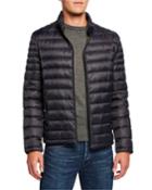 Men's Nylon Down Hipster Quilted Jacket