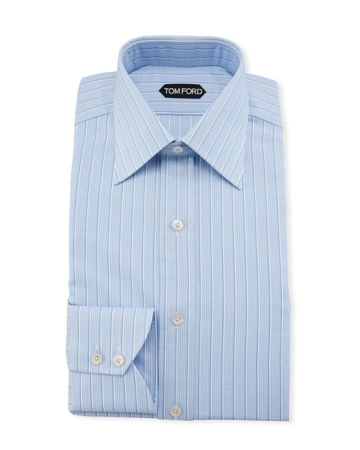 Men's Textured Stripe Dress