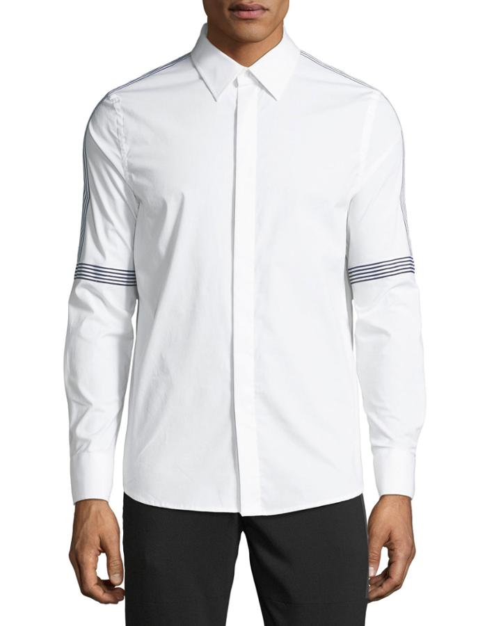 Men's Tape-striped Poplin