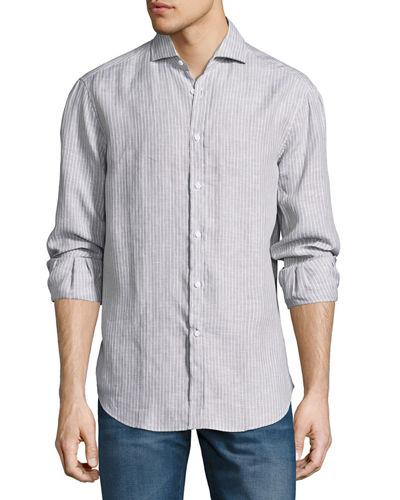 Long-sleeve Linen Basic Fit