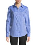 Cotton Button-front Blouse