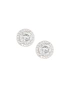18k White Gold Diamond Micropave Halo