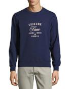 Graphic-front Crewneck