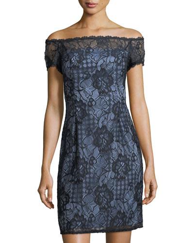 Off-the-shoulder Lace