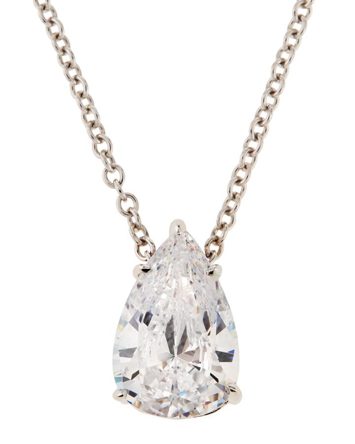 Pear-cut Cz Pedant Necklace