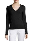 V-neck Slash-back Cashmere