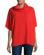 Cashmere Cowl-neck Poncho