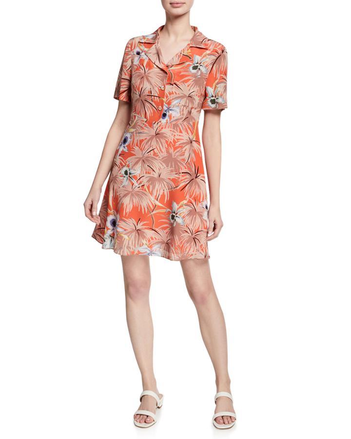Floral Button-down Dress