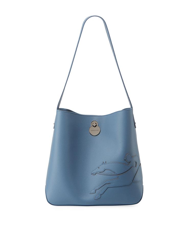 Shop-it Leather Hobo Bag