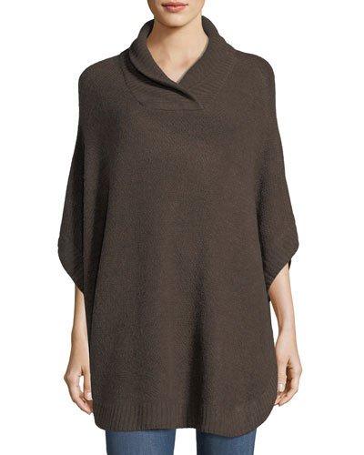 Shawl-collar Poncho Top