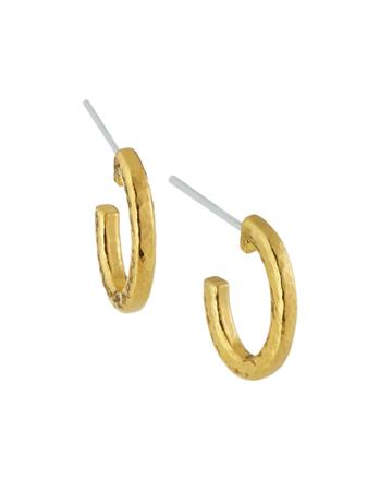 Hoopla Hammered Hoop Earrings