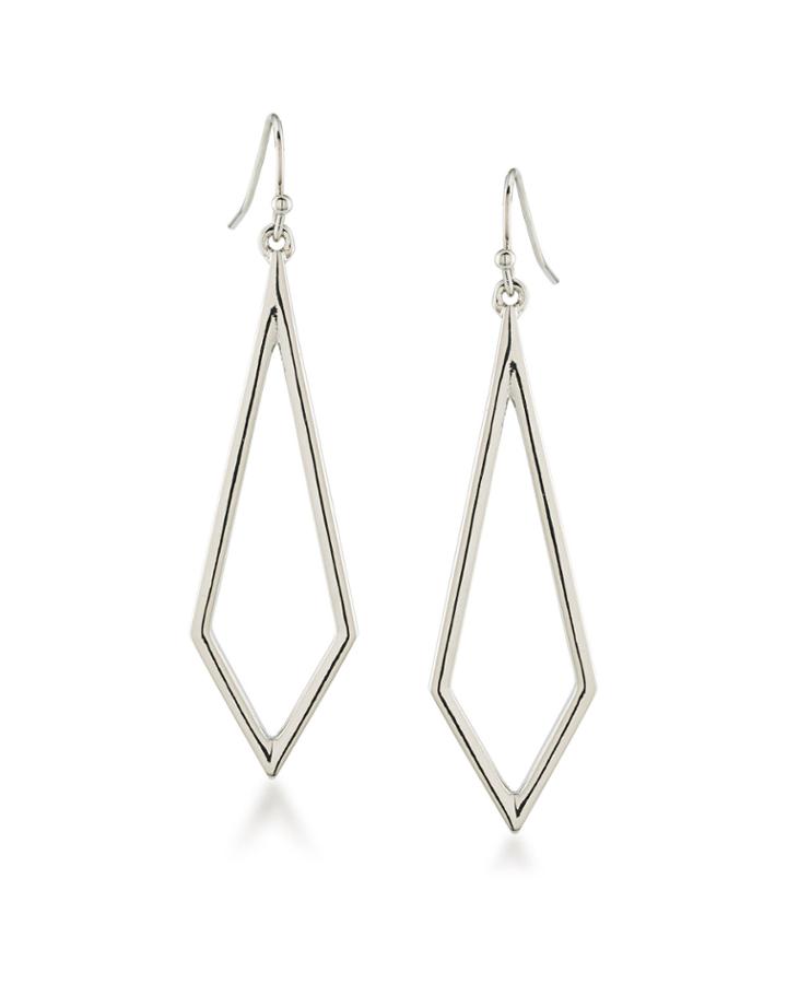 Diamond-shaped Drop Earrings