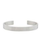 Le 23 Grammes Polished Sterling Silver Pyramid Guilloche Cuff