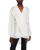 Textured Silk Wrap Tunic