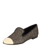 Metallic Net Cap-toe