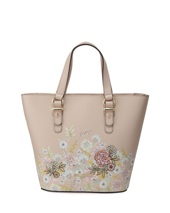 Ellie Floral-print Leather Crossbody Bag