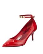 Rockstud Ankle-strap Pumps