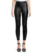 Faux-leather Moto-style