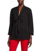 Long-sleeve Georgette