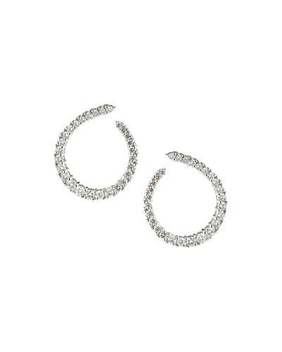 14k Journey Loop Diamond Earrings,