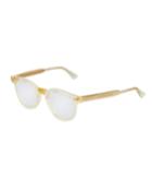 Round Clear Acetate Optical Glasses