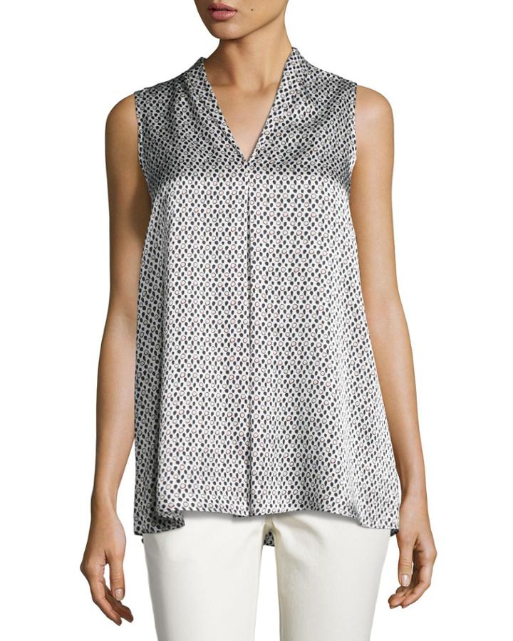 Nora Silk Voyager Dot Blouse