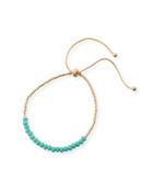 Crystal Slider Bracelet, Turquoise