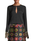 Mara Stretch-silk Top W/