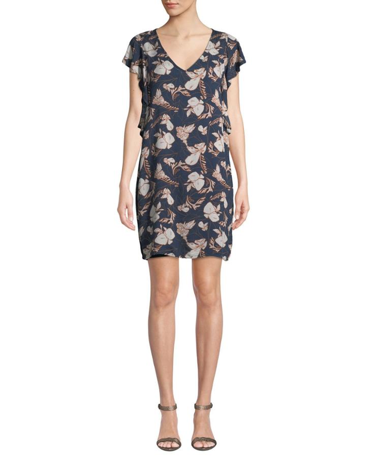 Ramo Floral Flutter-sleeve