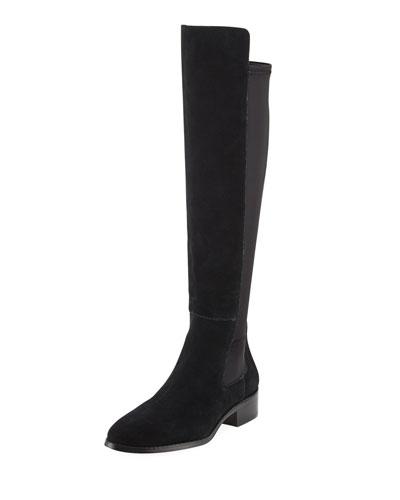 Nera 2 Suede Over-the-knee Boot, Black