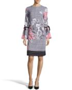 Floral & Gingham Bell-sleeve