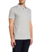 Men's Polo Shirt With Framed Collar