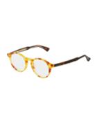 Round Havana/tortoiseshell Acetate Optical Glasses