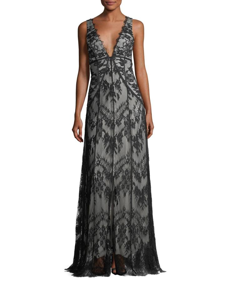 Doreen Hook-&-eye Lace Evening Gown