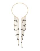 Pearly Fringe-collar Necklace