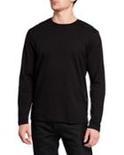 Men's Contrast-trim Signature T-shirt