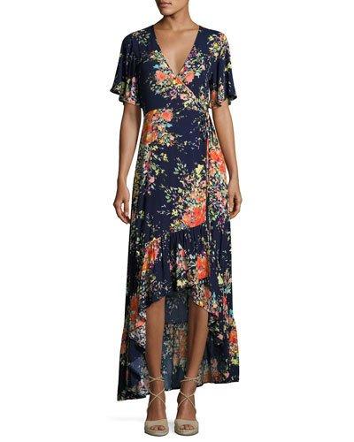 Fay Floral-print Wrap Dress