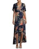 Fay Floral-print Wrap Dress
