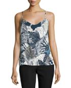 Lala Palm-print Camisole,