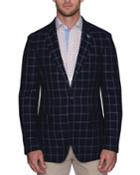 Men's Windowpane Stitch Print