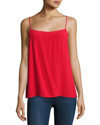 Split-back Spaghetti-strap Top