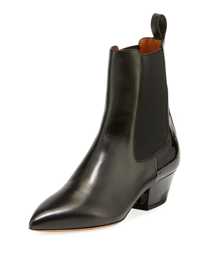 Beatle Gored Leather Booties