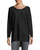 Boxy High-low Back-zipper